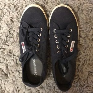 Blue sneakers